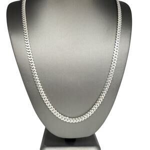 Stunning 925 Silver Miami Cuban Chain Necklace 24"